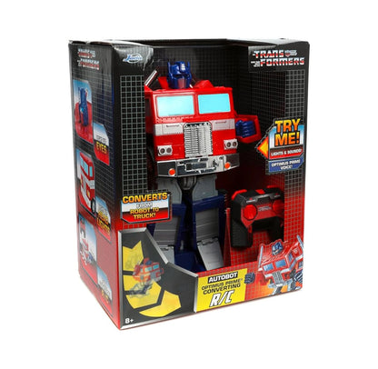 JADA TOYS - Transformers: G1 Optimus Prime - Figura de 12" (conversión a control remoto)