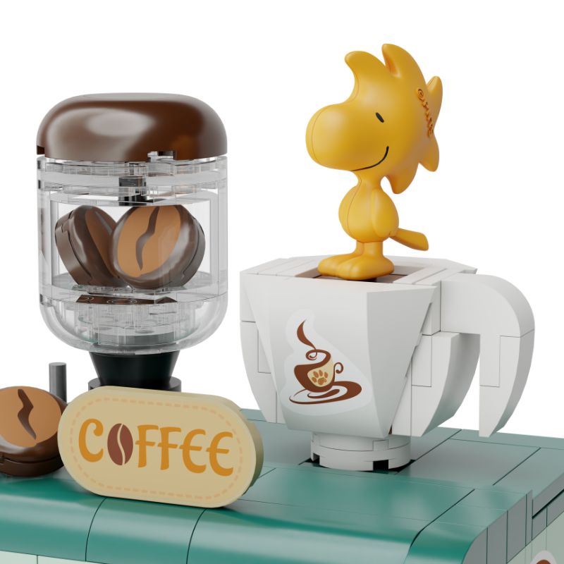 PANTASY - Snoopy (Peanuts) Retro Time Series - Coffee Maker (Bloques para armar)
