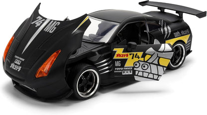 Godzilla - Vehiculo a escala de 1:24 Die-cast Hollywood Rides - Nissan 2009 GT-R Ben Sopra