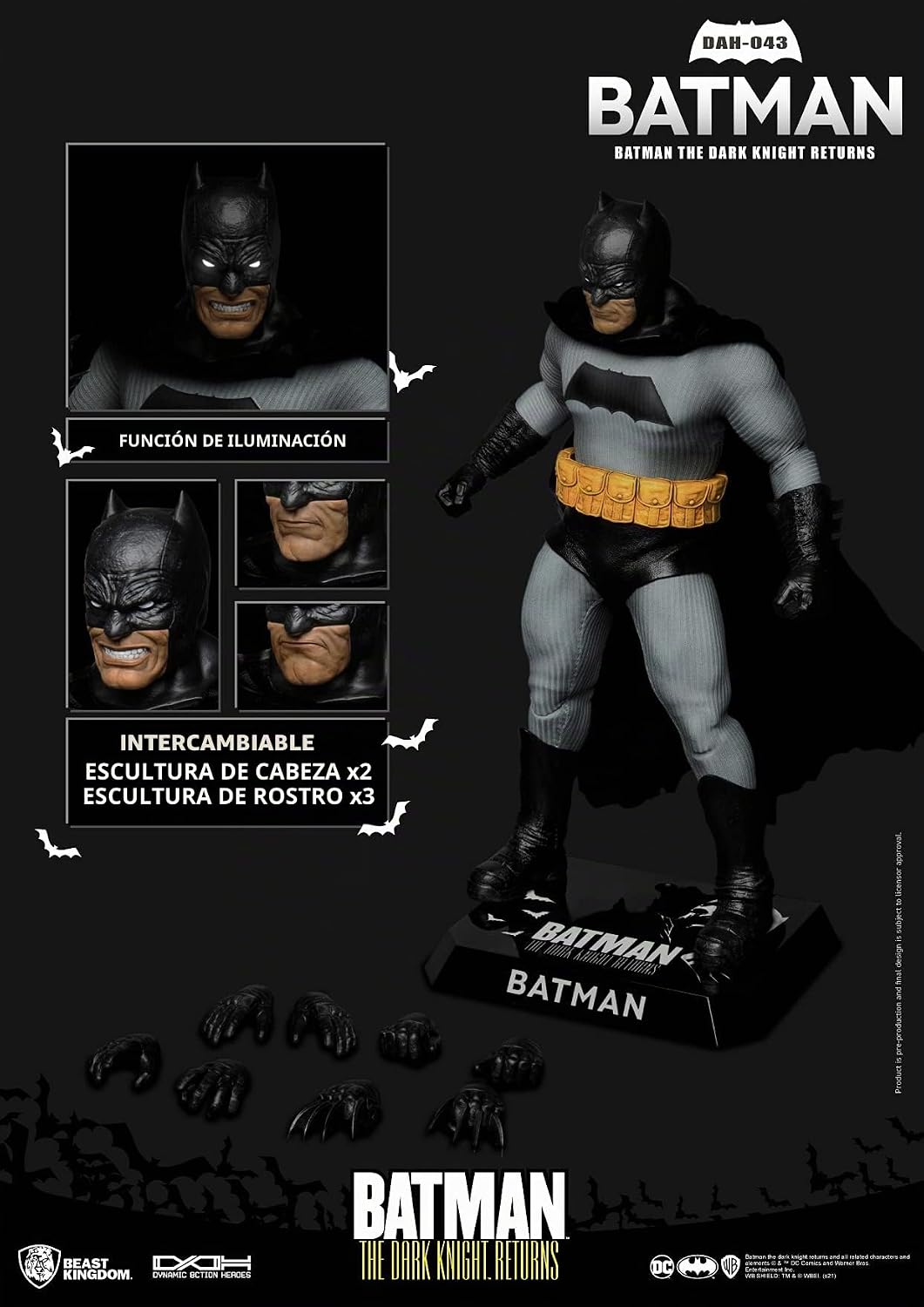 Batman The Dark Knight Returns - Dynamic 8ction Heroes - 1/9 Action Figure - Batman - 8"