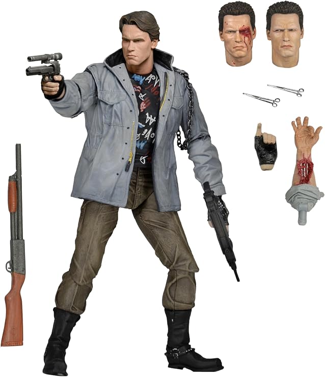 Terminator - Figura a escala de 7 pulgadas Ultimate - T-800 (Tech Noir)