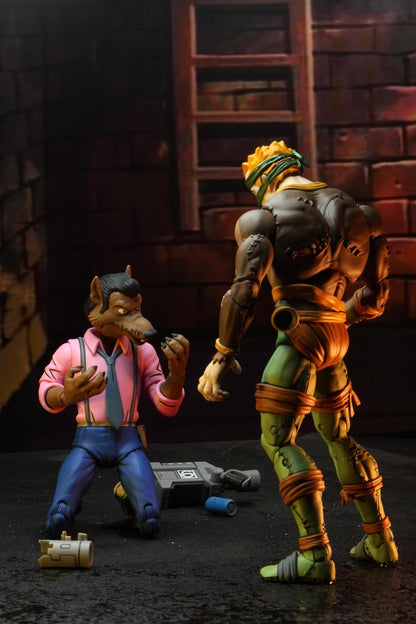 NECA - TMNT (Cartoon) - Rat King y Vernon 2 pack (Figura de 7")