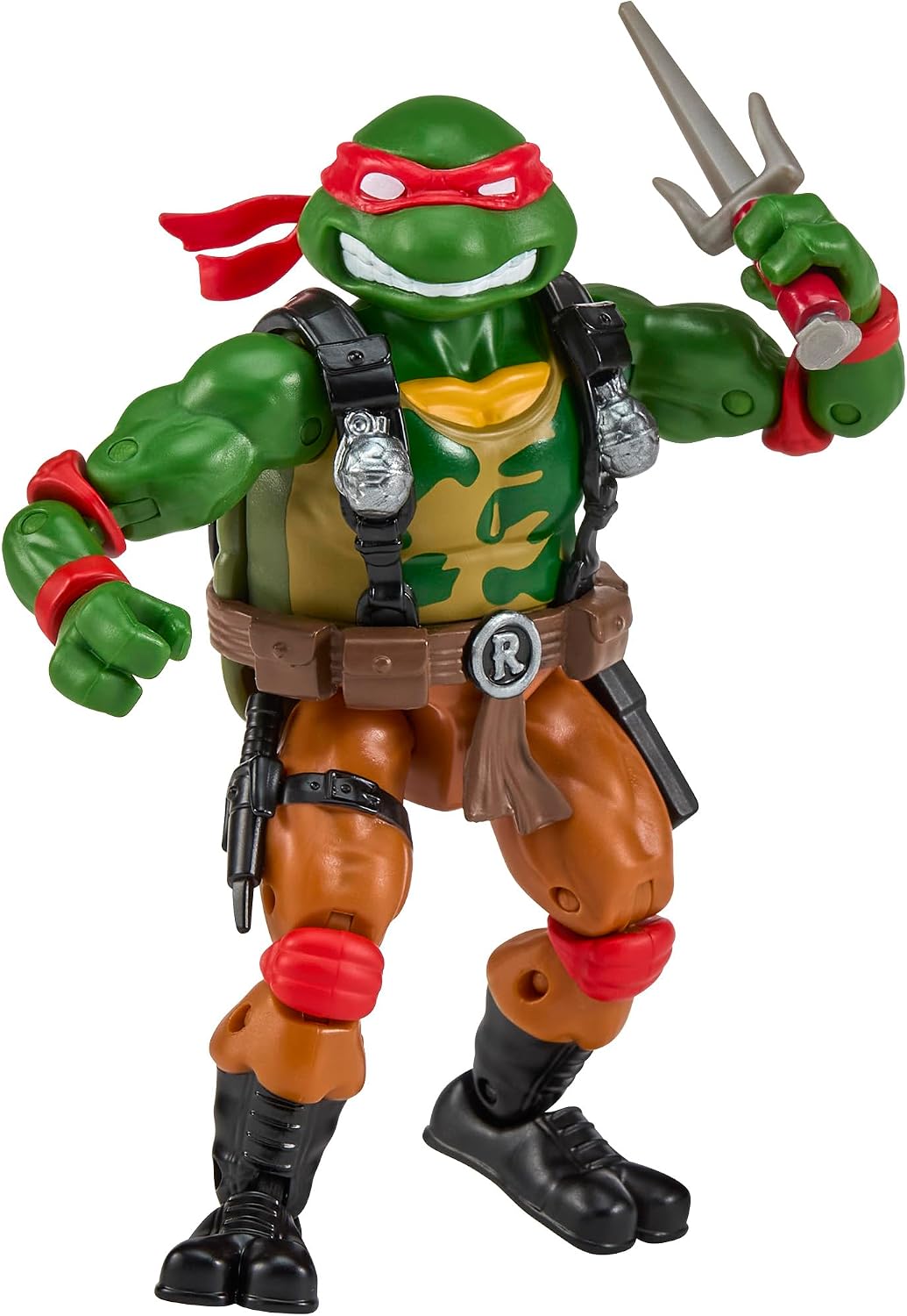 TMNT X GI JOE - Figura de 5 pulgadas - Raphael x Roadblock