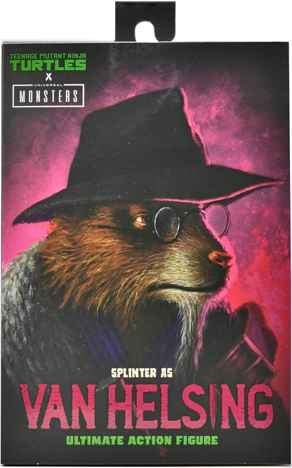NECA - Universal Monsters x TMNT - Figura a escala de 7 pulgadas Ultimate - Splinter as Van Helsing