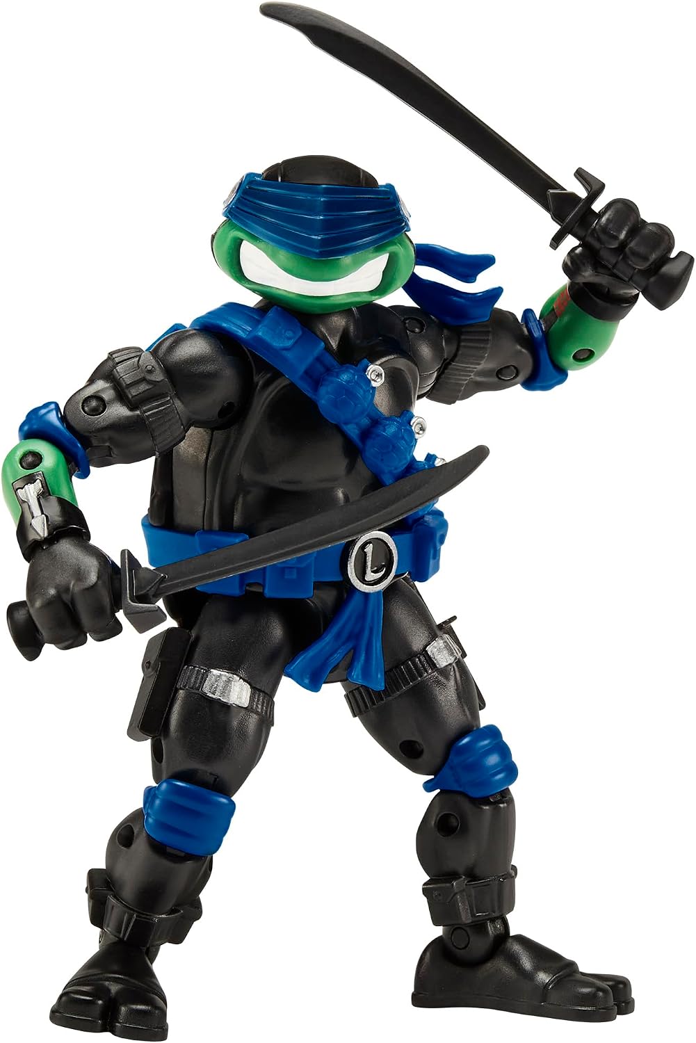 TMNT X GI JOE - Figura de 5 pulgadas - Leo x Snake Eyes