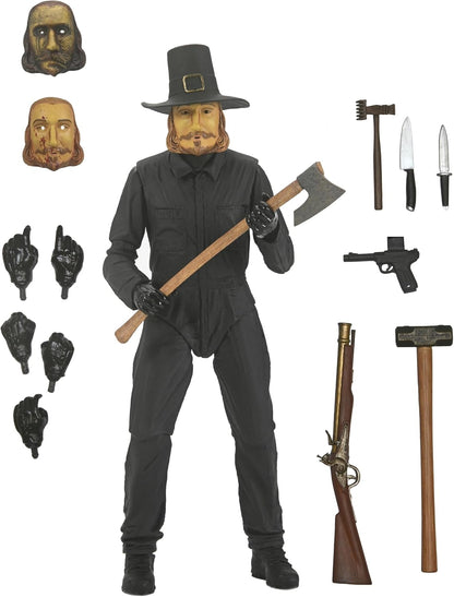 NECA - Thanksgiving - Figura a escala de 7 pulgadas Ultimate - John Carver No left overs