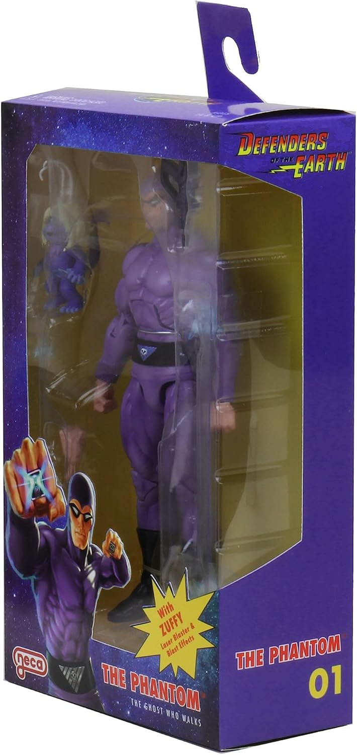 King Features: Defenders of the Earth - Figura a escala de 7 pulgadas Serie 1 wavex3 fig ind - Phantom - NECA