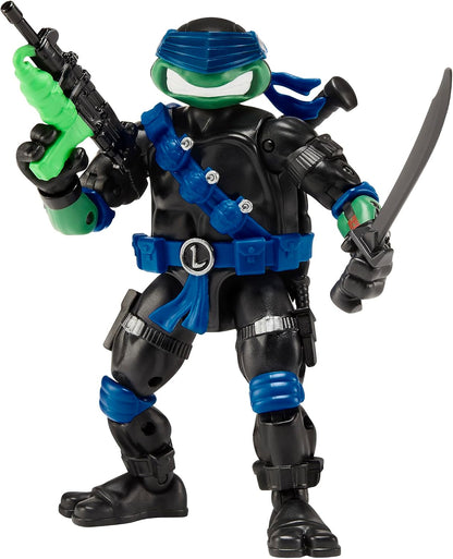 TMNT X GI JOE - Figura de 5 pulgadas - Leo x Snake Eyes