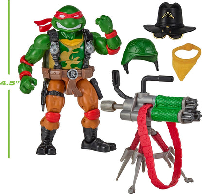 TMNT X GI JOE - Vehiculo Helicoptero a escala de 5 pulgadas - Turtle-Fly Copter