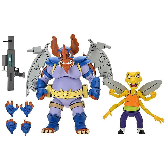NECA - TMNT (Cartoon) - Wingnut & Screwloose 2 pack (Figura de 7")