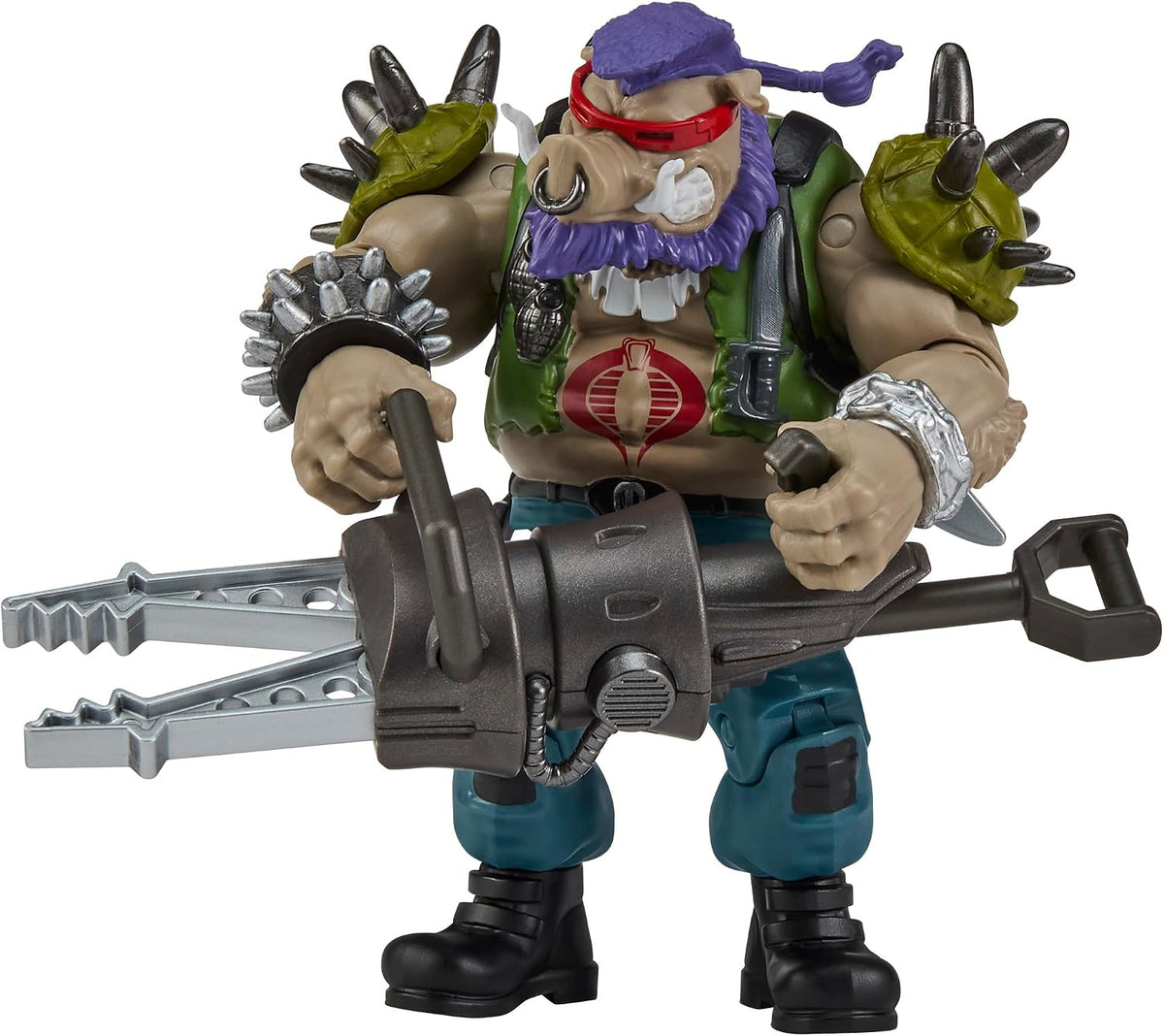 TMNT X GI JOE - Figura de 5 pulgadas - Bebop x Ripper