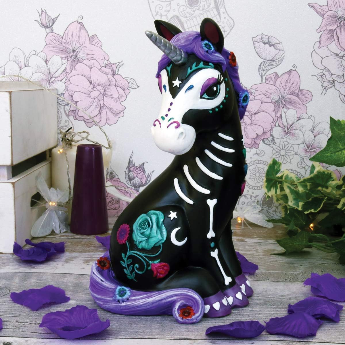 NEMESIS NOW - Black Sugarcorn - Adorno de 22 cm
