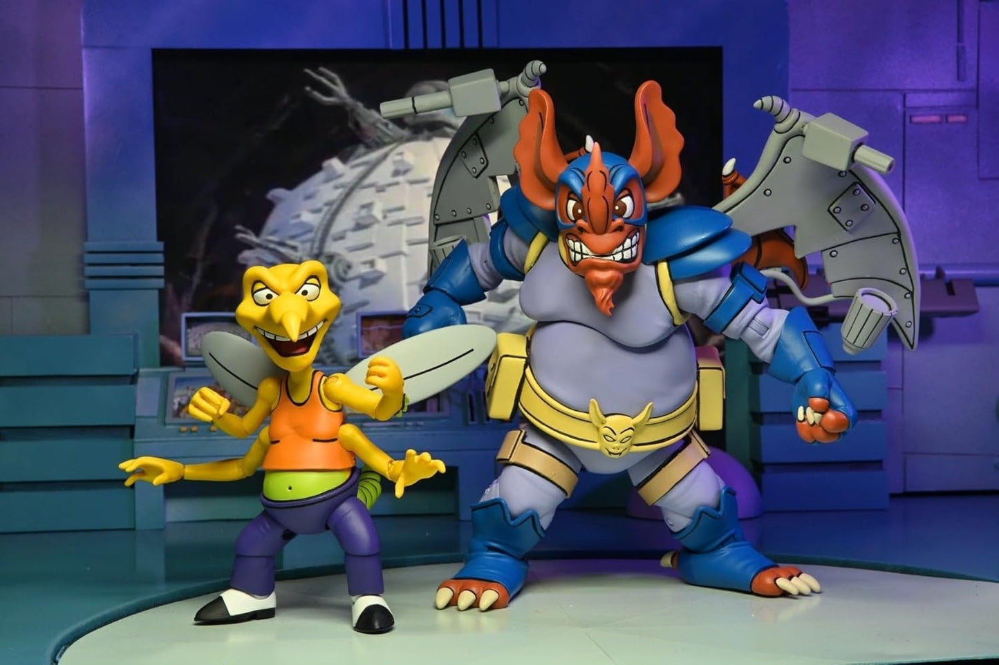 NECA - TMNT (Cartoon) - Wingnut & Screwloose 2 pack (Figura de 7")