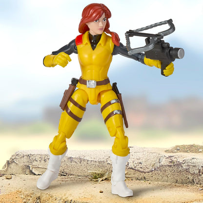 TMNT X GI JOE - Vehiculo a escala de 5 pulgadas con figura - AWE Shell-Striker with Scarlet x April Oneill figure