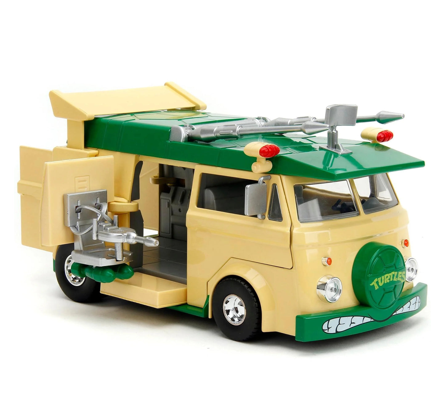 JADA TOYS - TMNT: Donatello & Party Wagon - Die-cast Hollywood Rides (Vehículo a escala 1:24)