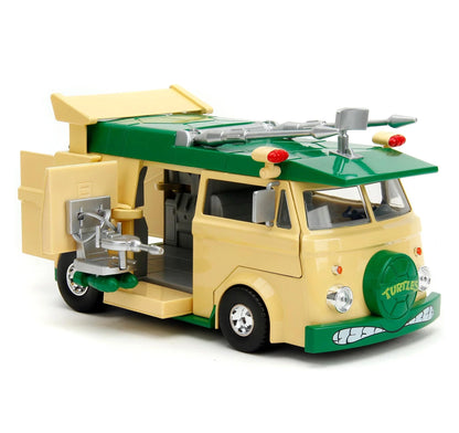 JADA TOYS - TMNT: Donatello & Party Wagon - Die-cast Hollywood Rides (Vehículo a escala 1:24)