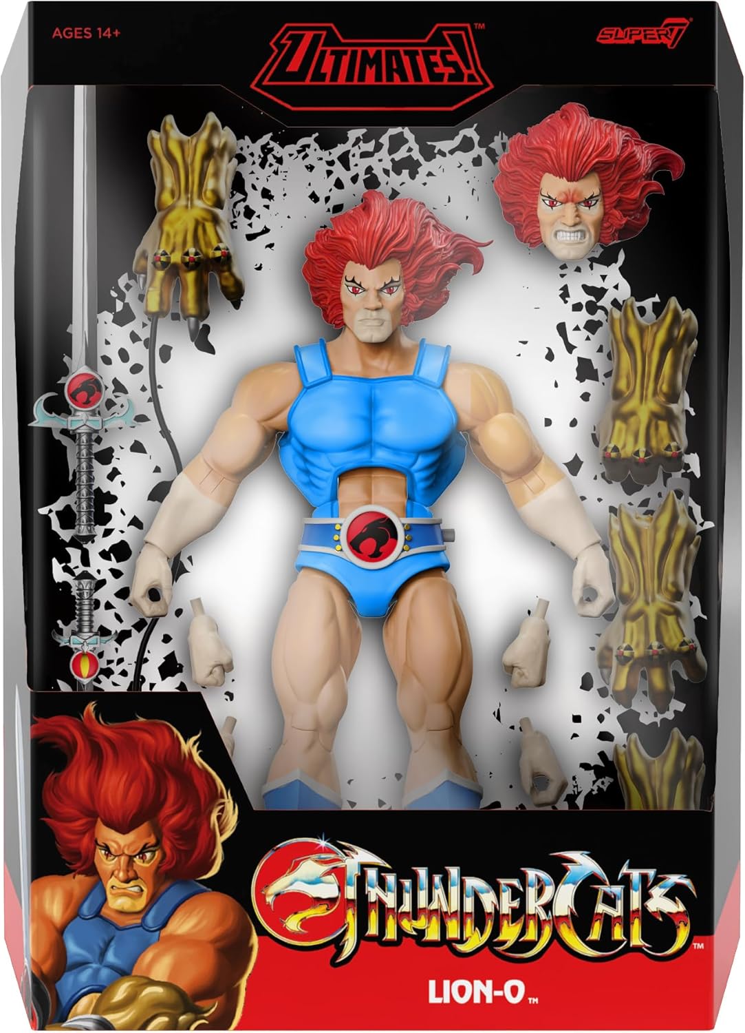 Thundercats - Figura a escala de 7 pulgadas S7 Ultimates Serie 14 - King Lion-OThundercats - Figura a escala de 7 pulgadas S7 Ultimates Serie 14 - King Lion-O
