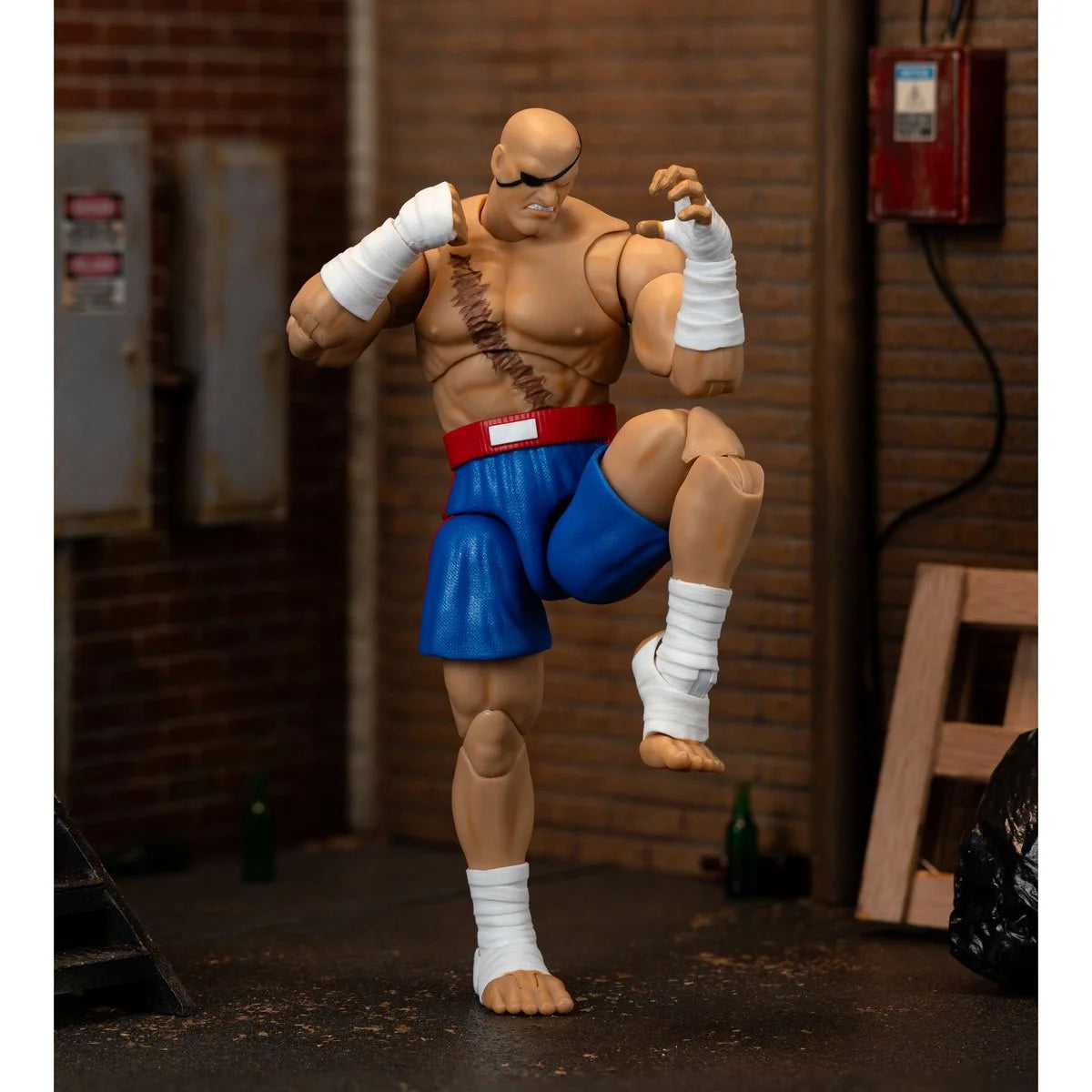 Jada Toys - Street Fighter II Ultra - Figura a escala de 6 pulgadas Deluxe - Sagat