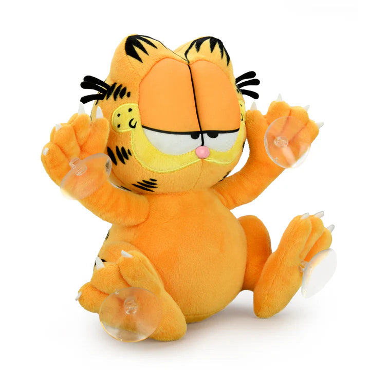 KID ROBOT - Garfield relaxed - Suction cup window clinger (Peluche de 8" para ventana)