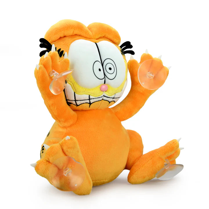 KID ROBOT - Garfield scared - Suction cup window clinger (Peluche de 8" para ventana)