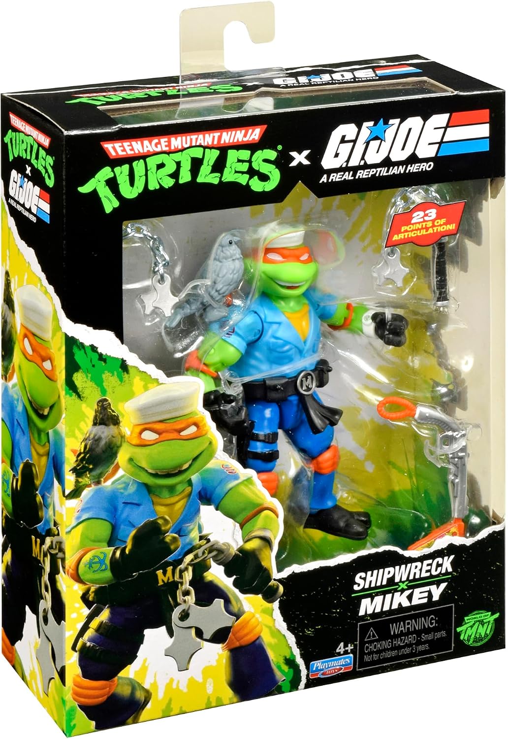 TMNT X GI JOE - Figura de 5 pulgadas - Mikey x Shipwreck