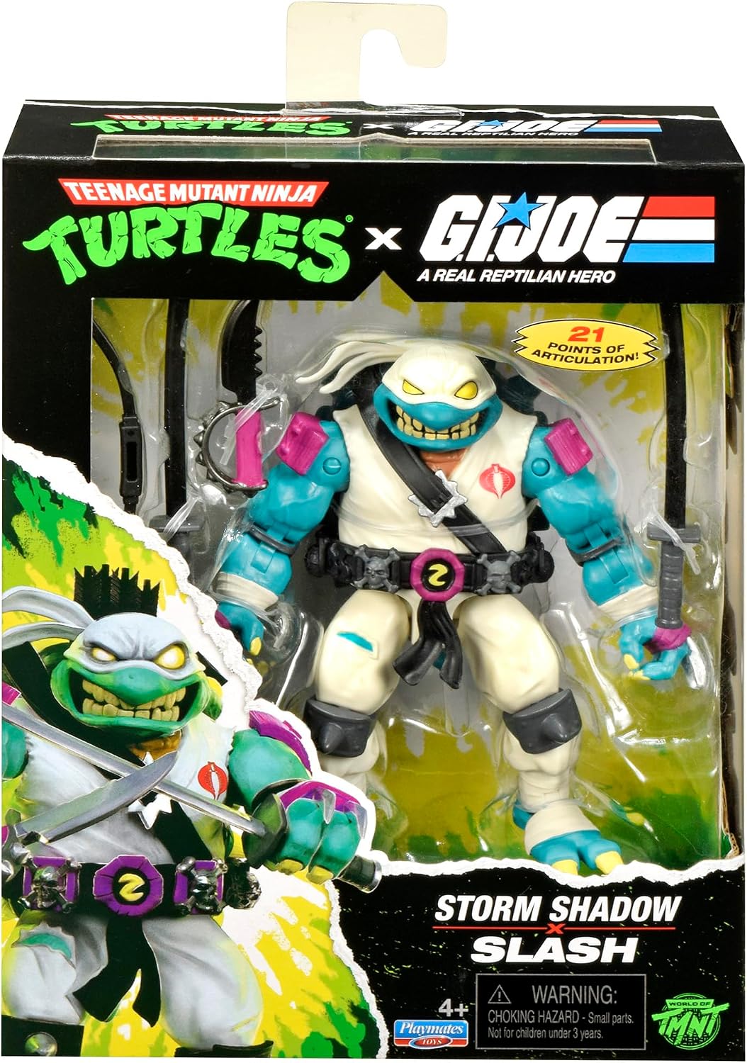 TMNT X GI JOE - Figura de 5 pulgadas - Slash x Storm Shadow