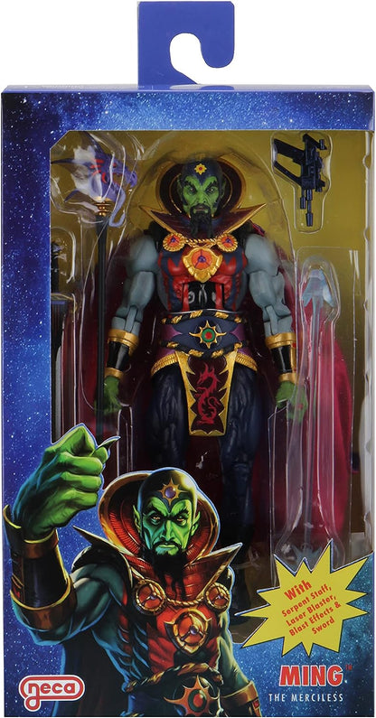 King Features: Defenders of the Earth - Figura a escala de 7 pulgadas Serie 1 wavex3 fig ind - Ming the Merciless - NECA