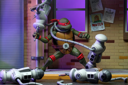 NECA - TMNT (Cartoon) - Triceraton Infantryman y Roadkill Rodney 2 pack (Figura de 7")