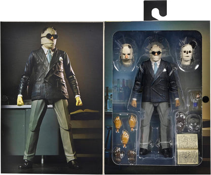 NECA - Universal Monsters - Figura a escala de 7 pulgadas Ultimate - Invisible Man Figure “Kemp House” (Color)