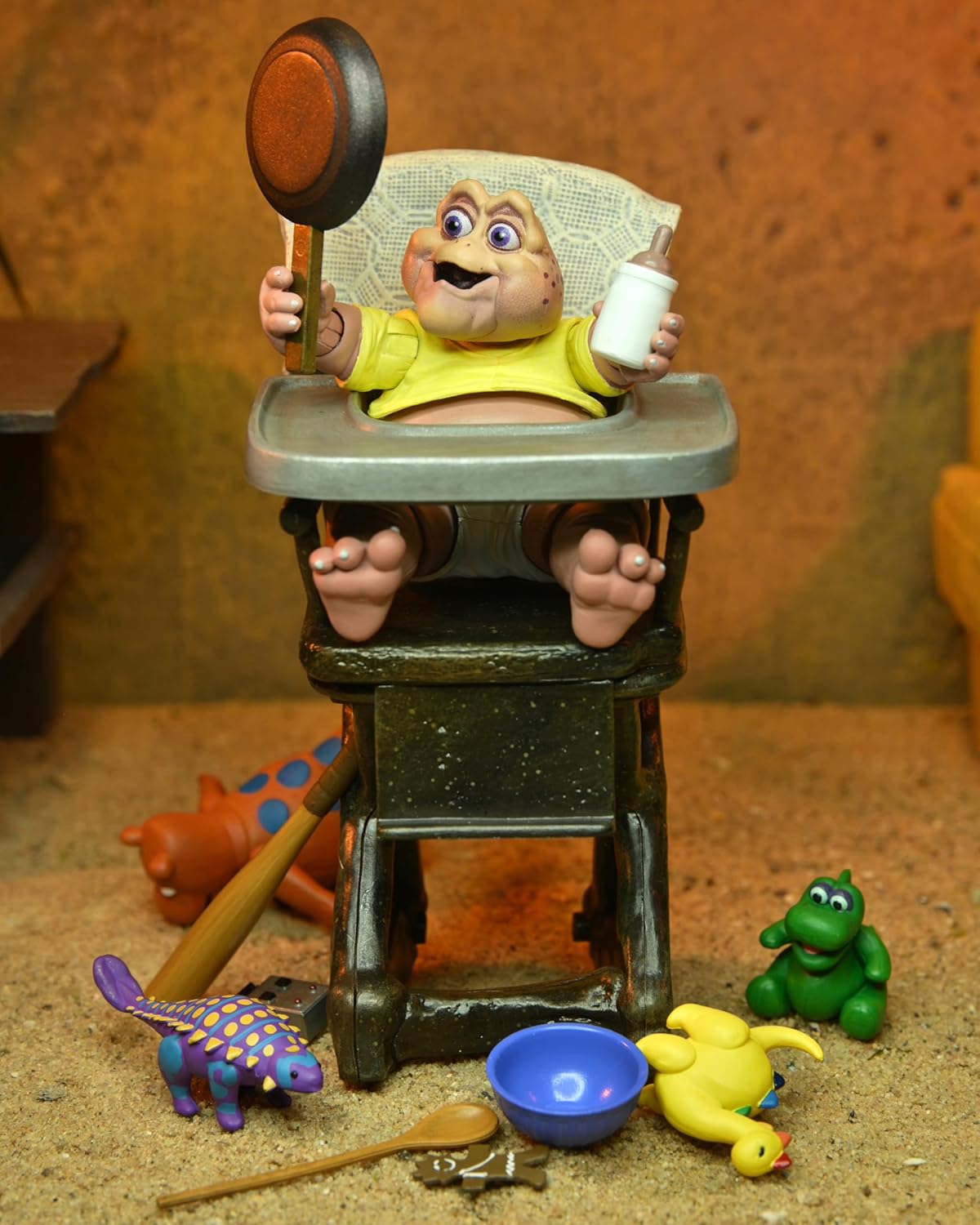 Dinosaurs - Figura a escala de 7 pulgadas Ultimates - Baby Sinclair