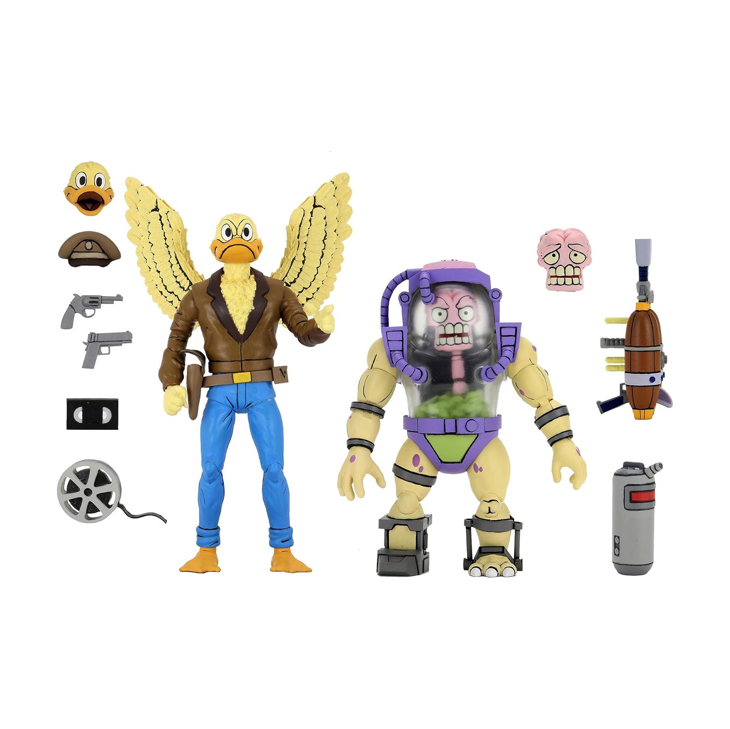 NECA - TMNT (Cartoon) - Ace Duck y Mutagen man 2 pack (Figura de 7")
