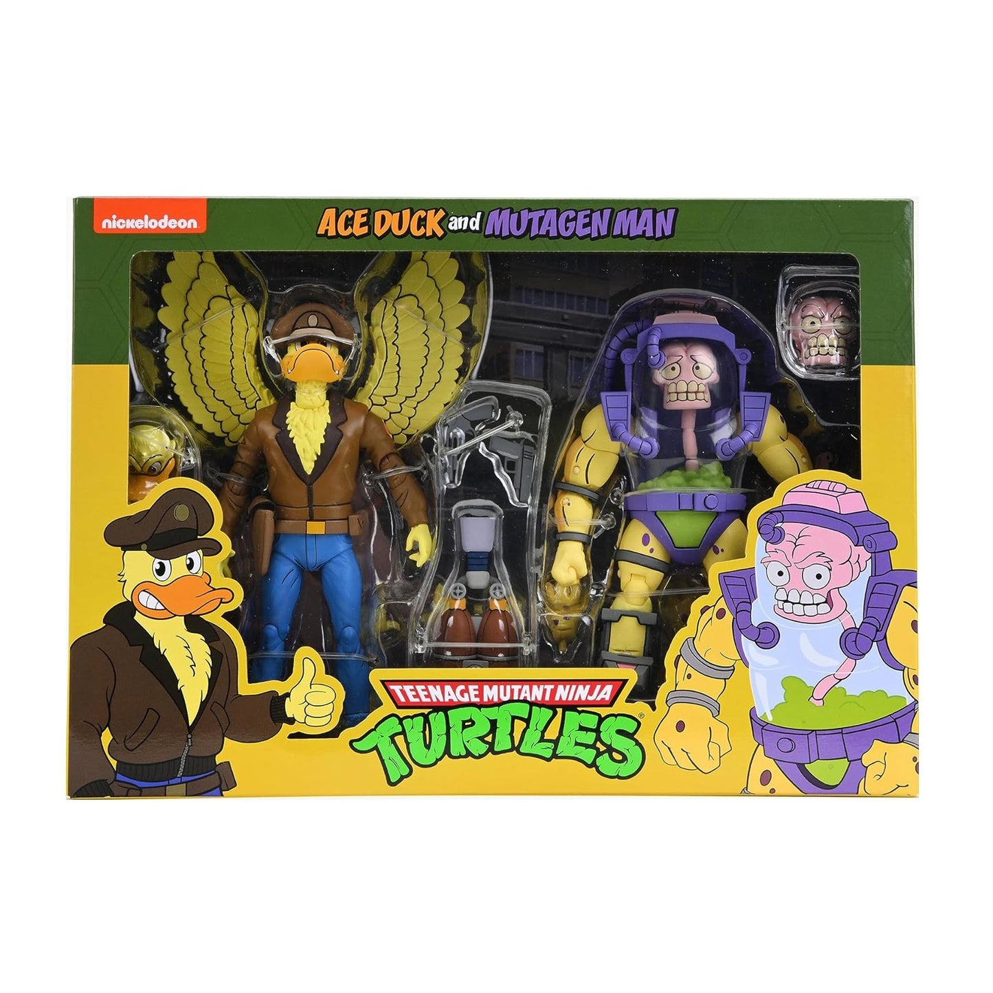 NECA - TMNT (Cartoon) - Ace Duck y Mutagen man 2 pack (Figura de 7")
