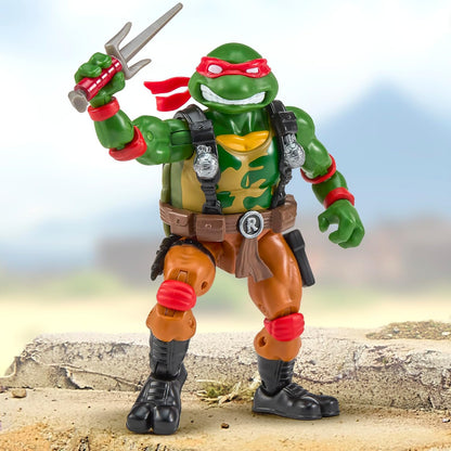 TMNT X GI JOE - Figura de 5 pulgadas - Raphael x Roadblock
