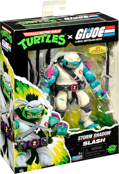 TMNT X GI JOE - Figura de 5 pulgadas - Slash x Storm Shadow