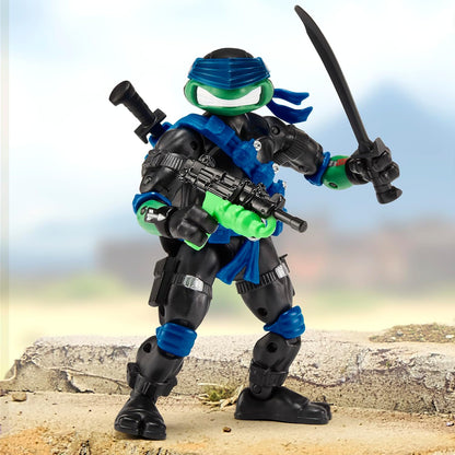 TMNT X GI JOE - Figura de 5 pulgadas - Leo x Snake Eyes