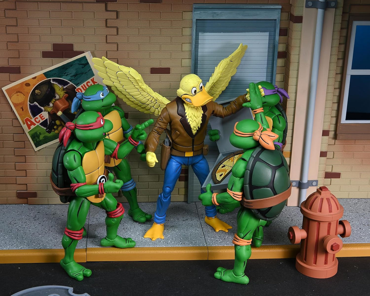 NECA - TMNT (Cartoon) - Ace Duck y Mutagen man 2 pack (Figura de 7")