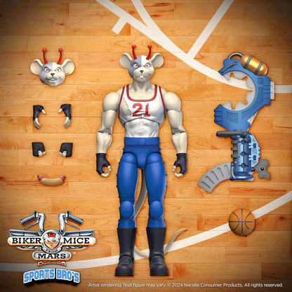 NACELLE - Biker Mice from Mars Sport Bros: Throttle + Vinnie + Modo (Figuras de 7" - Set de 3)