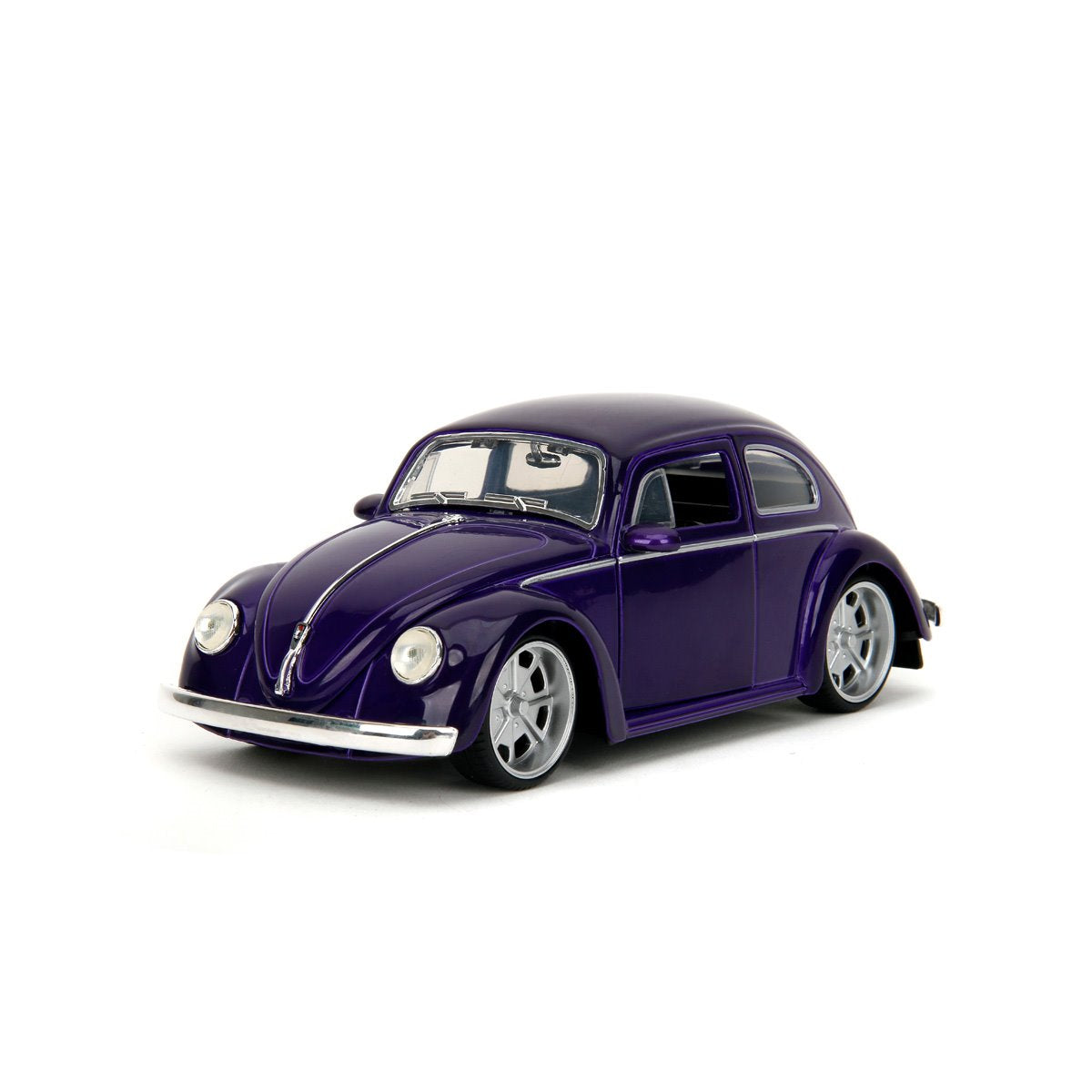 JADA TOYS - Volkswagen Beetle with Wednesday Addams and Thing Figures - Hollywood Rides (Auto escala 1:24)