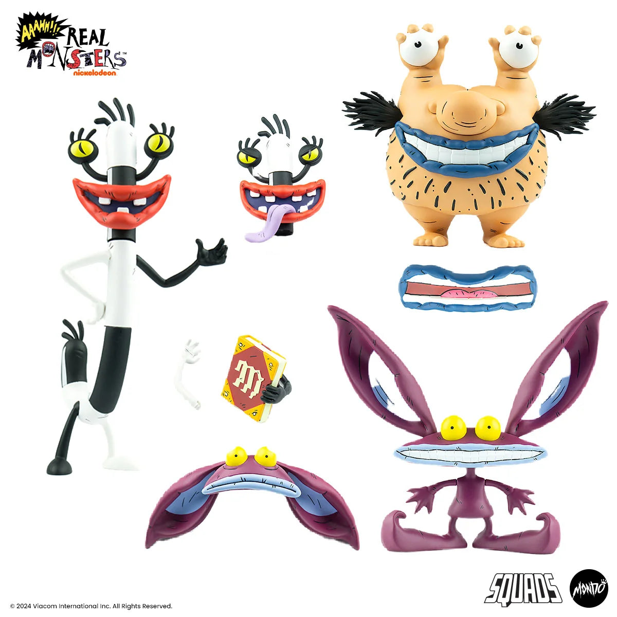 Aaahh!! Real Monsters - Set de 3 figuras - 8 pulgadas