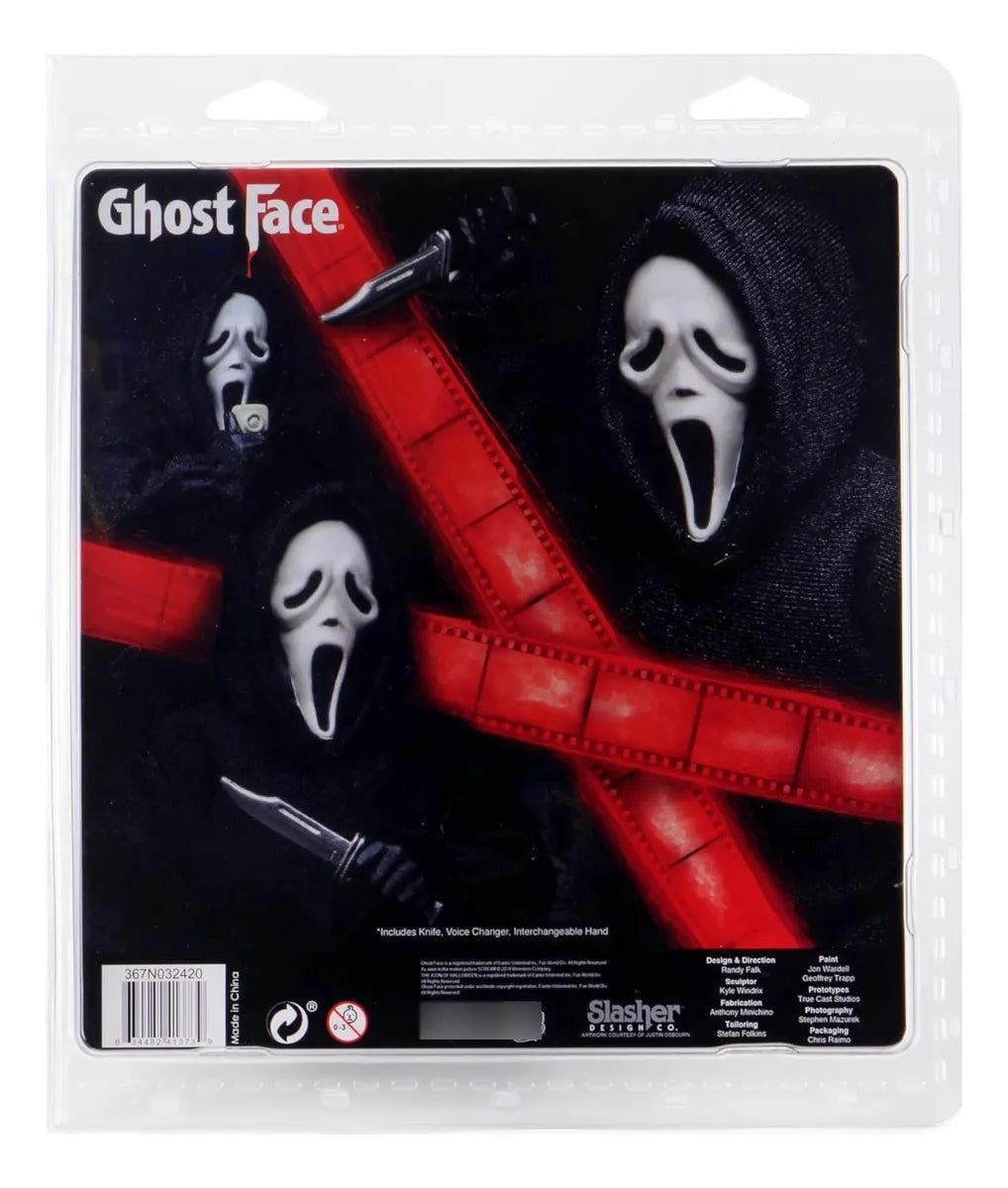 Ghost face - Figura a escala de 8 pulgadas con ropa - Ghost Face