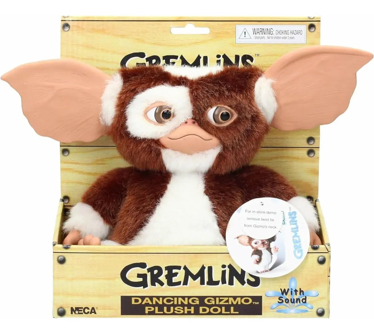 Gremlins  - Peluche de 8 pulgadas Musical Dancing (con sonido y movimiento) - Gizmo