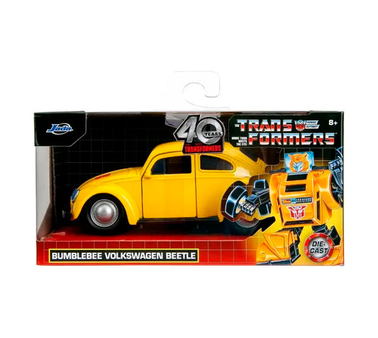 JADA TOYS - Transformers - Die-Cast Hollywood Rides - Bumblebee Volkswagen Beetle (Auto escala 1:32)