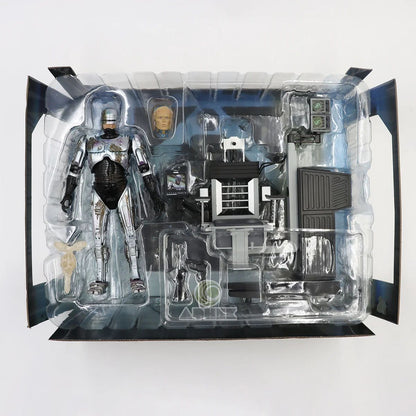 NECA - Robocop (35th Anniversary) - Figura a escala de 7 pulgadas Ultimate - Battle damaged Robocop with chair