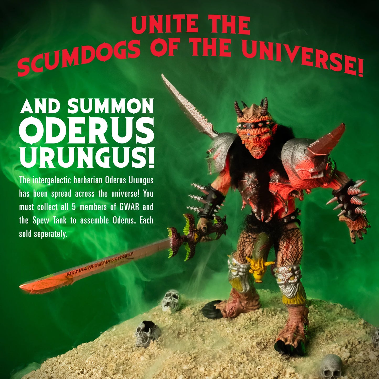 TRICK OR TREAT - GWAR - Serie x 5: Blothar, Jizmak, Balsac, Pustulus & Beefcake (Figuras de 5")