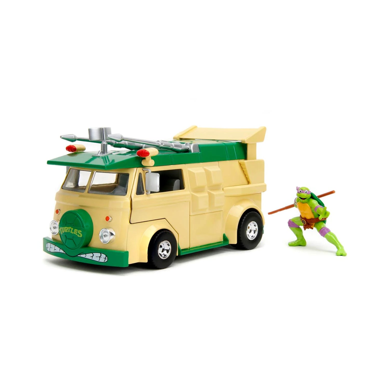 JADA TOYS - TMNT: Donatello & Party Wagon - Die-cast Hollywood Rides (Vehículo a escala 1:24)