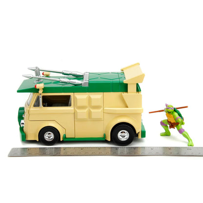 JADA TOYS - TMNT: Donatello & Party Wagon - Die-cast Hollywood Rides (Vehículo a escala 1:24)