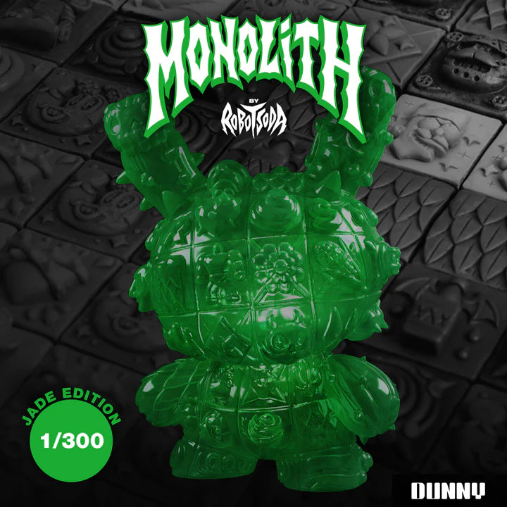 KIDROBOT - Monolith Dunny Sculpted Vinyl Art Toy - Robot Soda: Jade (Edición Limitada de 300 piezas)