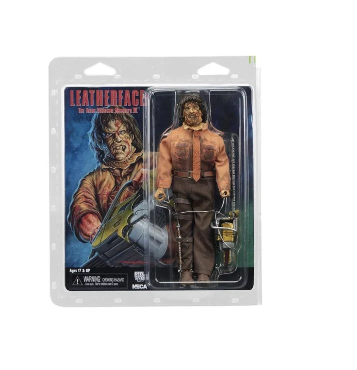 NECA - Texas Chainsaw Massacre 3 - Figura a escala de 8 pulgadas con ropa- Leatherface