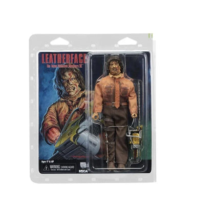 NECA - Texas Chainsaw Massacre 3 - Figura a escala de 8 pulgadas con ropa- Leatherface