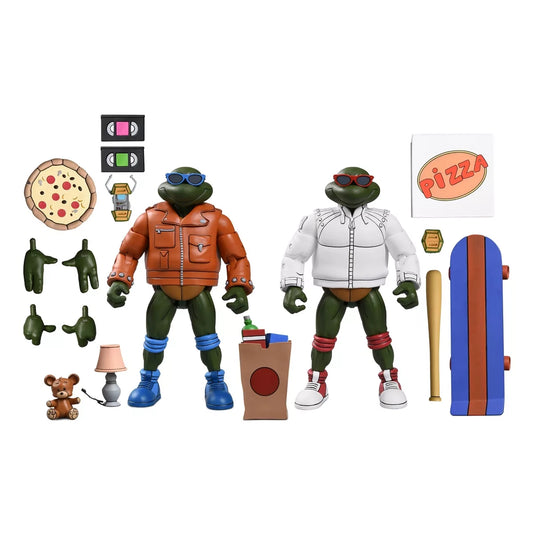 NECA - TMNT (Cartoon) - Punk Leonardo y Punk Raphael 2 pack (Figura de 7")